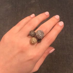 Stella & Dot crystal ball ring